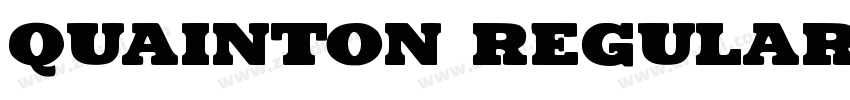 Quainton Regular字体转换